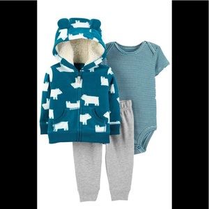 NWT Polar Bear 3 piece set